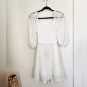 Phortric White Dress